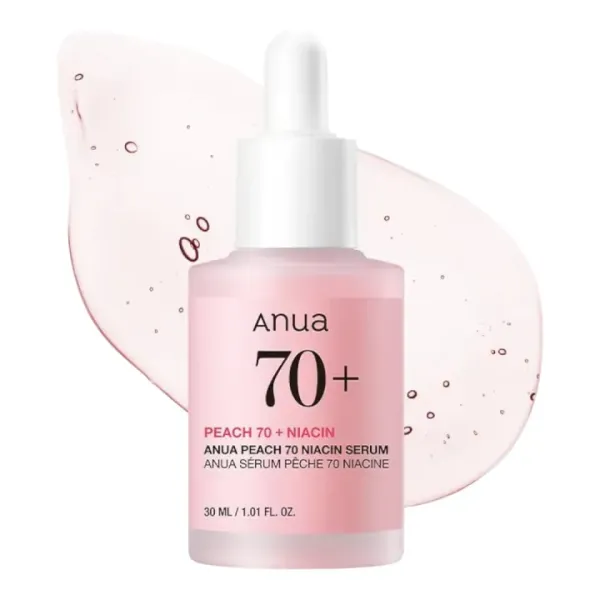 ANUA Peach 70% Niacinamide Brightening & Hydrating Serum (30ml/1.01 fl. oz.) | Korean Skincare